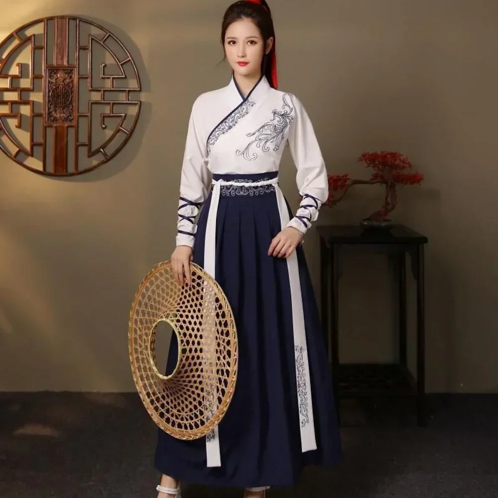 Vintage Fashion Pieces - Modern Hanfu Women Top Skirt 2