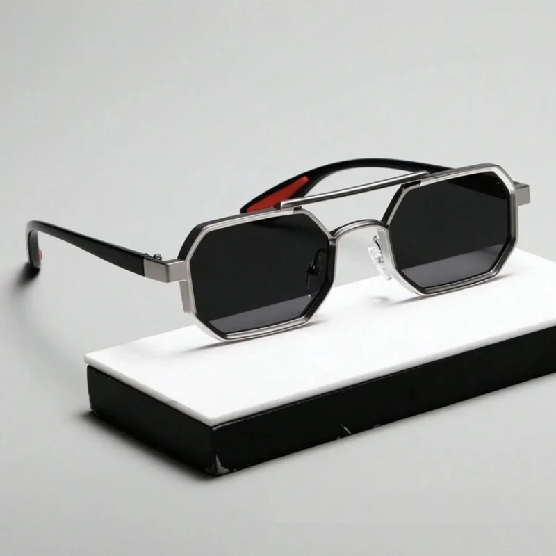 Vintage Fashion De - Vintage Square Sunglasses for Men Steampunk