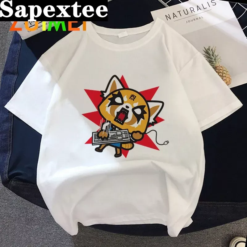 Vintage Fashion Tv - Women Anime Japanese Aggretsuko Harajuk Print