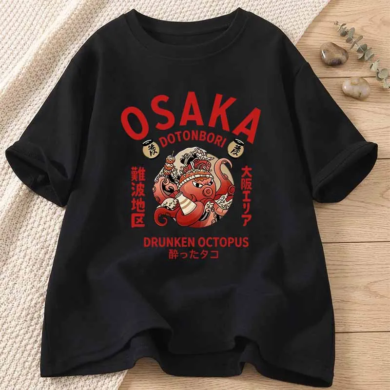 Vintage Fashion Osaka - Vintage Osaka Print T-shirts Women Summer