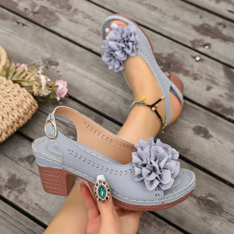 Vintage Flower Decorate Peep T - огляд і ціна Vintage And Modern Fashion