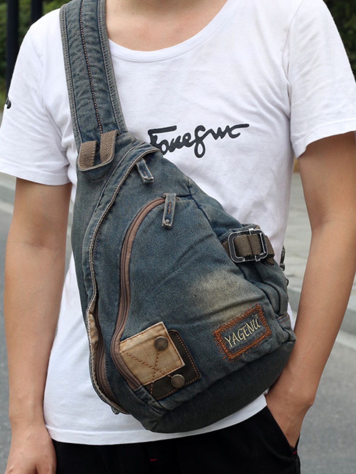 Retro Denim Crossbody Bag Unis - огляд і ціна Vintage Fashion Model