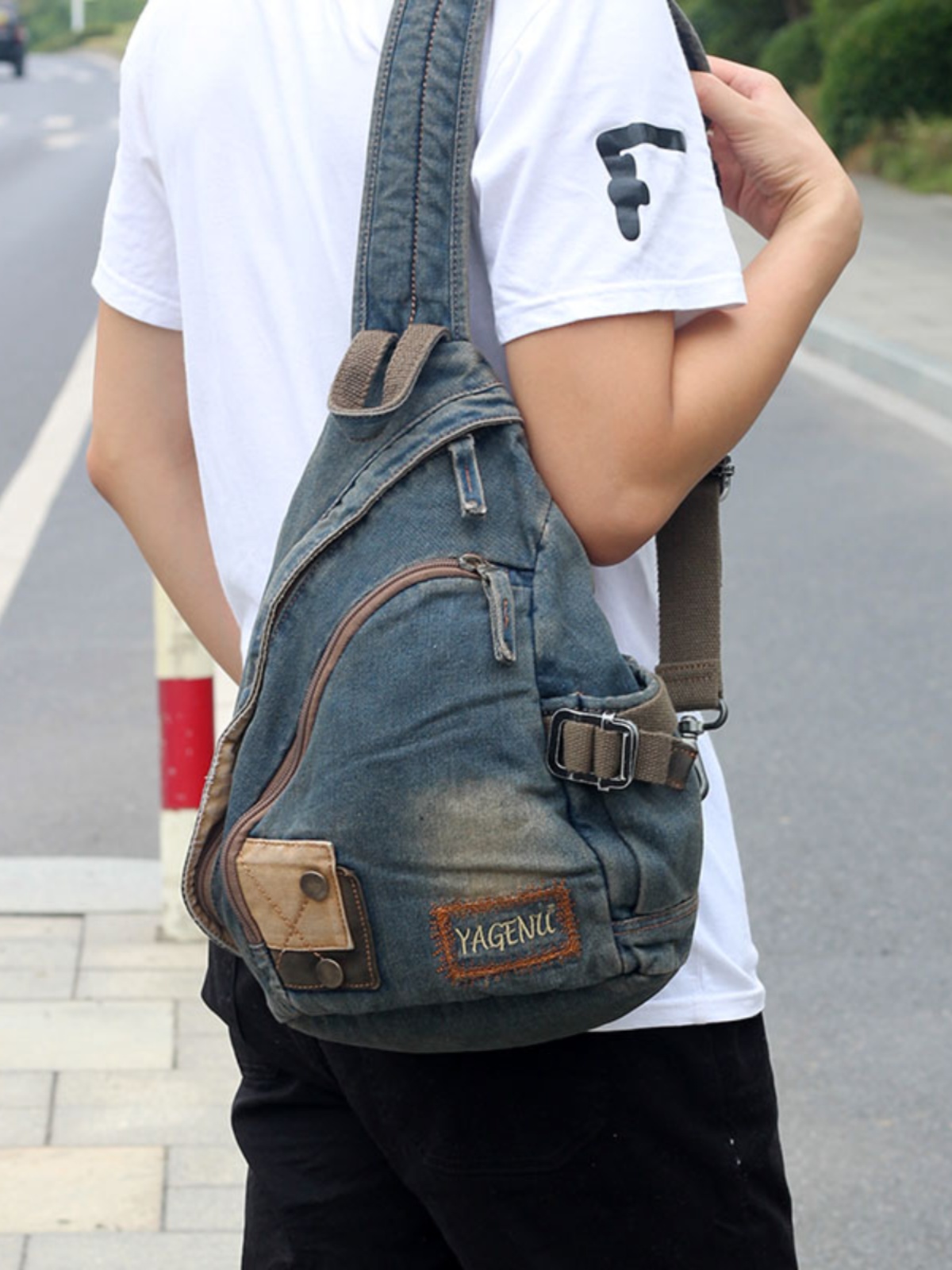 Retro Denim Crossbody Bag Unis - огляд і ціна Vintage Fashion Model
