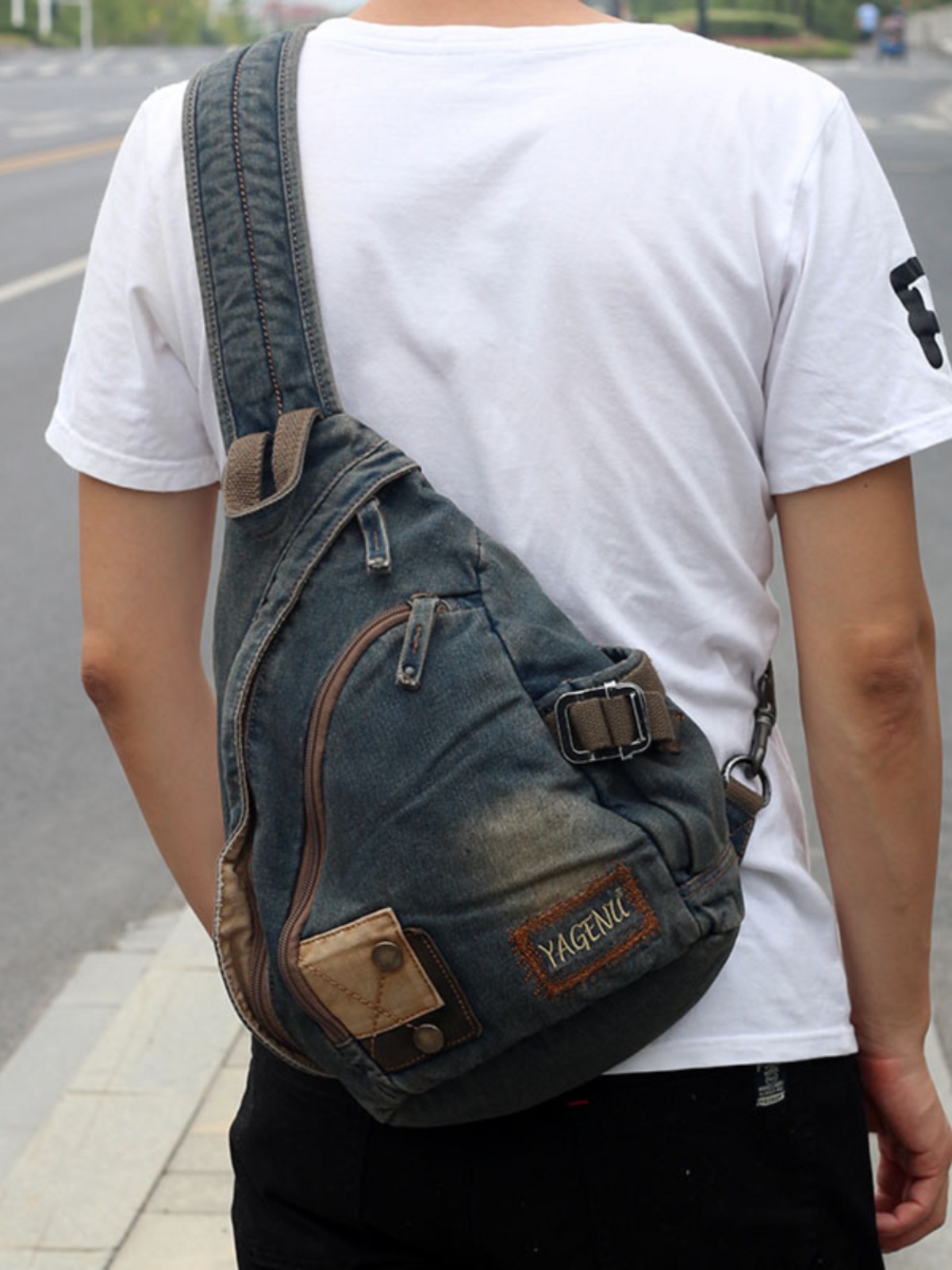Retro Denim Crossbody Bag Unis - огляд і ціна Vintage Fashion Model