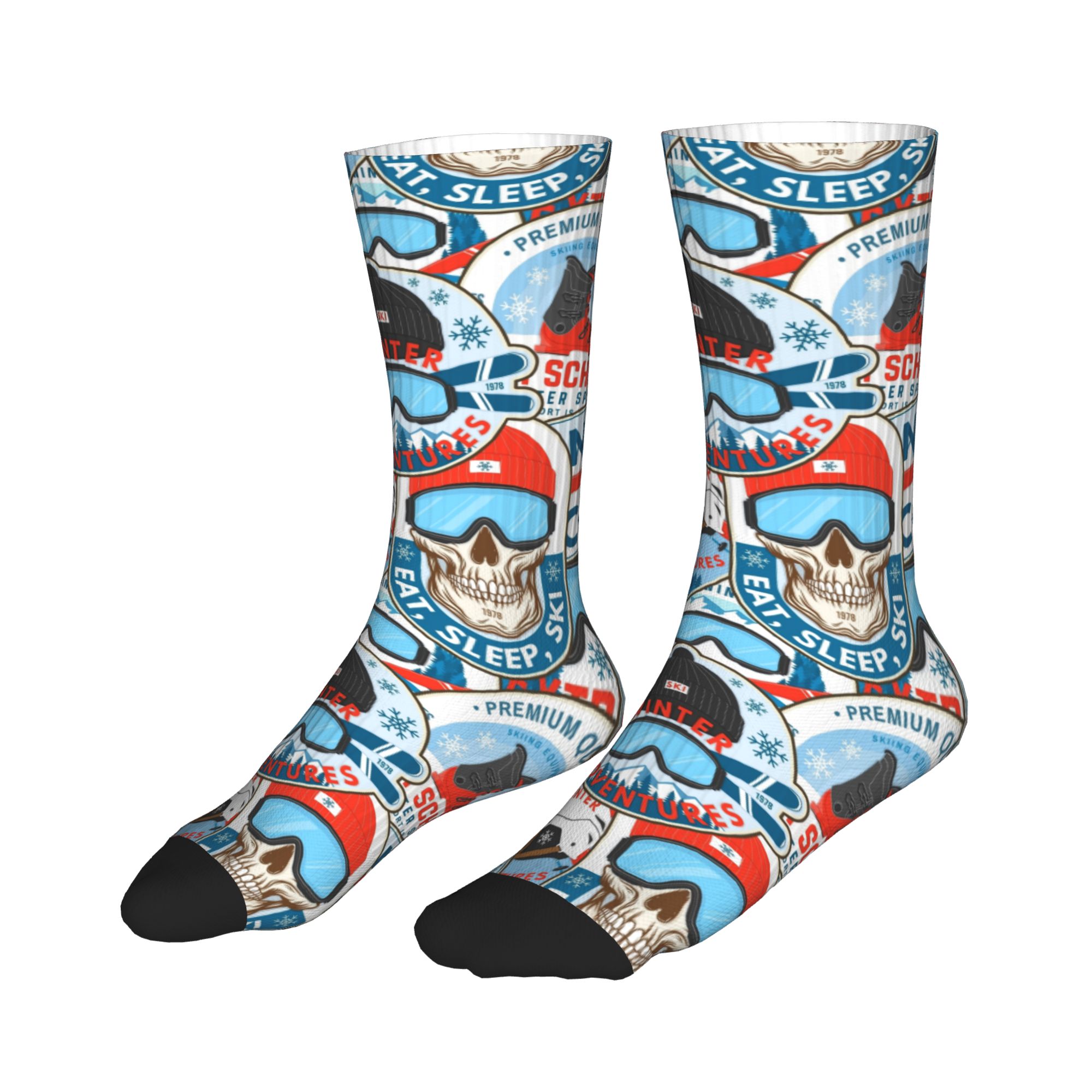 Vintage Red Blue Ski Club Seam - огляд і ціна Vintage Fashion Prints