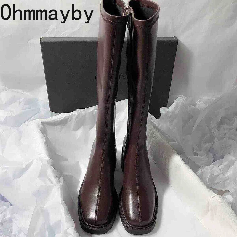 Vintage Thick Heel Women Knee  - огляд і ціна Vintage And Modern Fashion