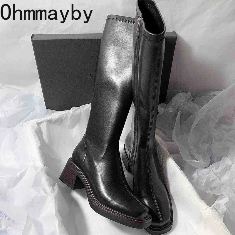 Vintage Thick Heel Women Knee  - огляд і ціна Vintage And Modern Fashion