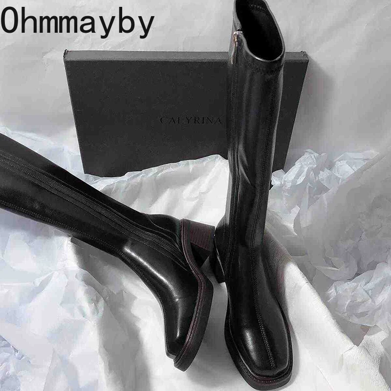 Vintage Thick Heel Women Knee  - огляд і ціна Vintage And Modern Fashion