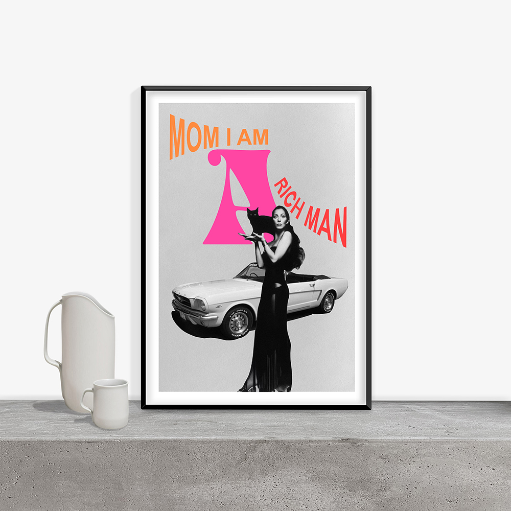 Mom I Am A Rich Man Quote Retr - огляд і ціна Vintage Fashion Magazine Covers