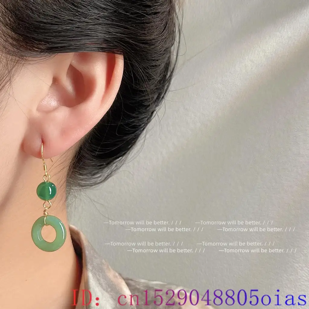 Green Real Jade Ring Earrings  - огляд і ціна Vintage Fashion Ai