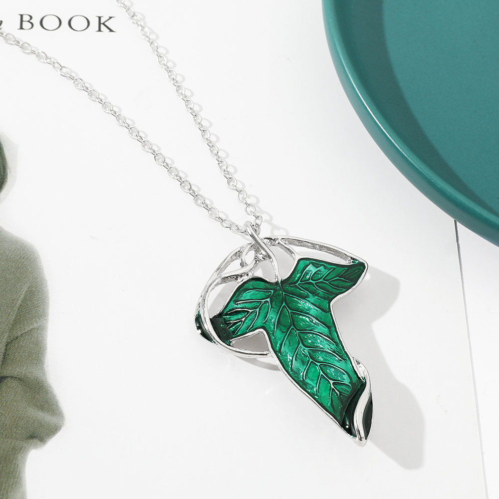 Vintage Green Leaf Pendant Nec - огляд і ціна Vintage Fashion Ai