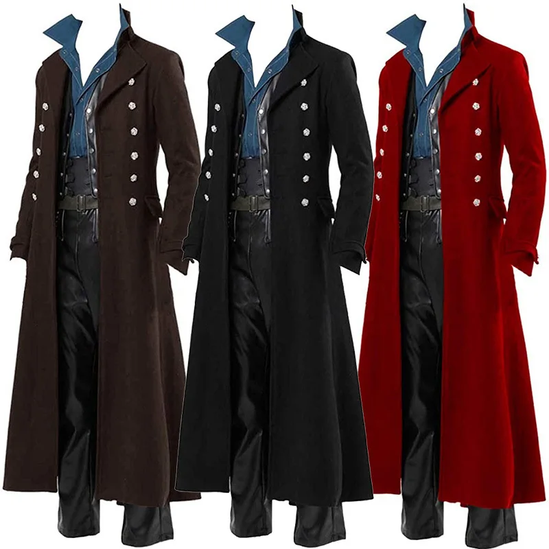 Medieval Men's Pirate Costume  - огляд і ціна Vintage Victorian Fashion