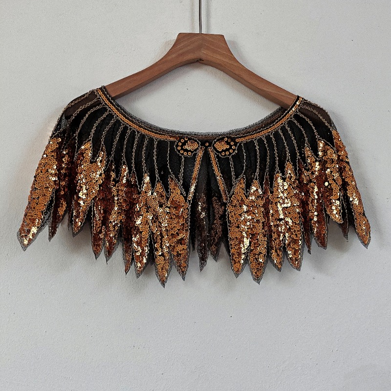 Ladies Sequins Leaf Lace Flapp - огляд і ціна Vintage Fashion Fabrics