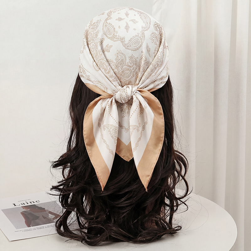 Vintage Beige Paisley Print Sq - огляд і ціна Vintage Fashion Ai