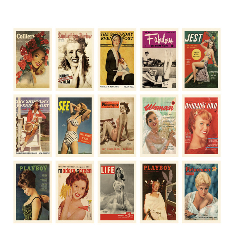 15 Sheets Vintage Postcards Fa - огляд і ціна Vintage Fashion Magazine Covers