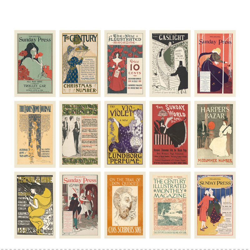 15 Sheets Vintage Postcards Fa - огляд і ціна Vintage Fashion Magazine Covers