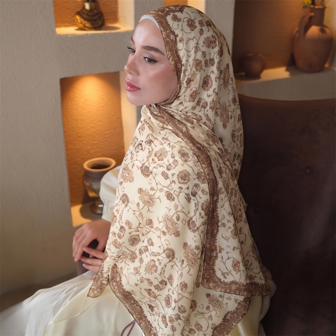 Vintage Floral Print Hijab Sof - огляд і ціна Vintage Fashion Prints