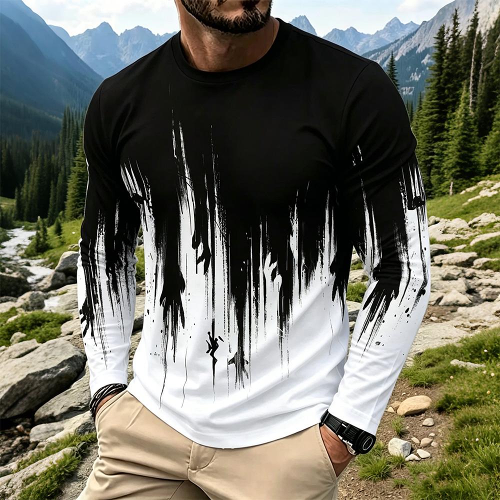Men's Gradient Ink Splash Long - огляд і ціна Vintage Fashion Prints