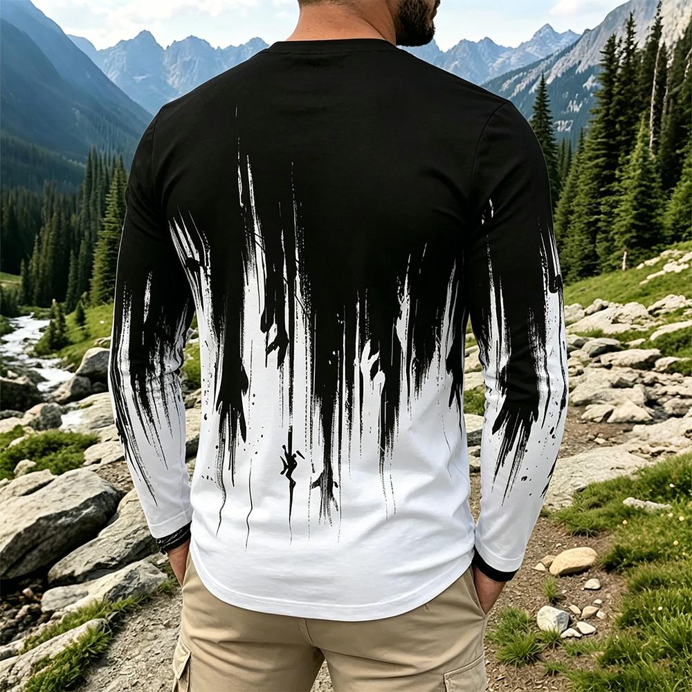 Men's Gradient Ink Splash Long - огляд і ціна Vintage Fashion Prints