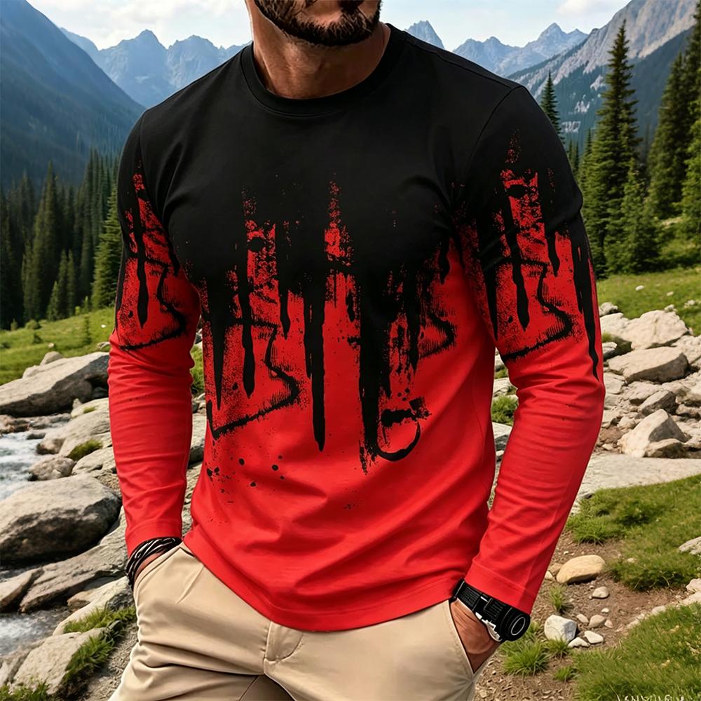Men's Gradient Ink Splash Long - огляд і ціна Vintage Fashion Prints